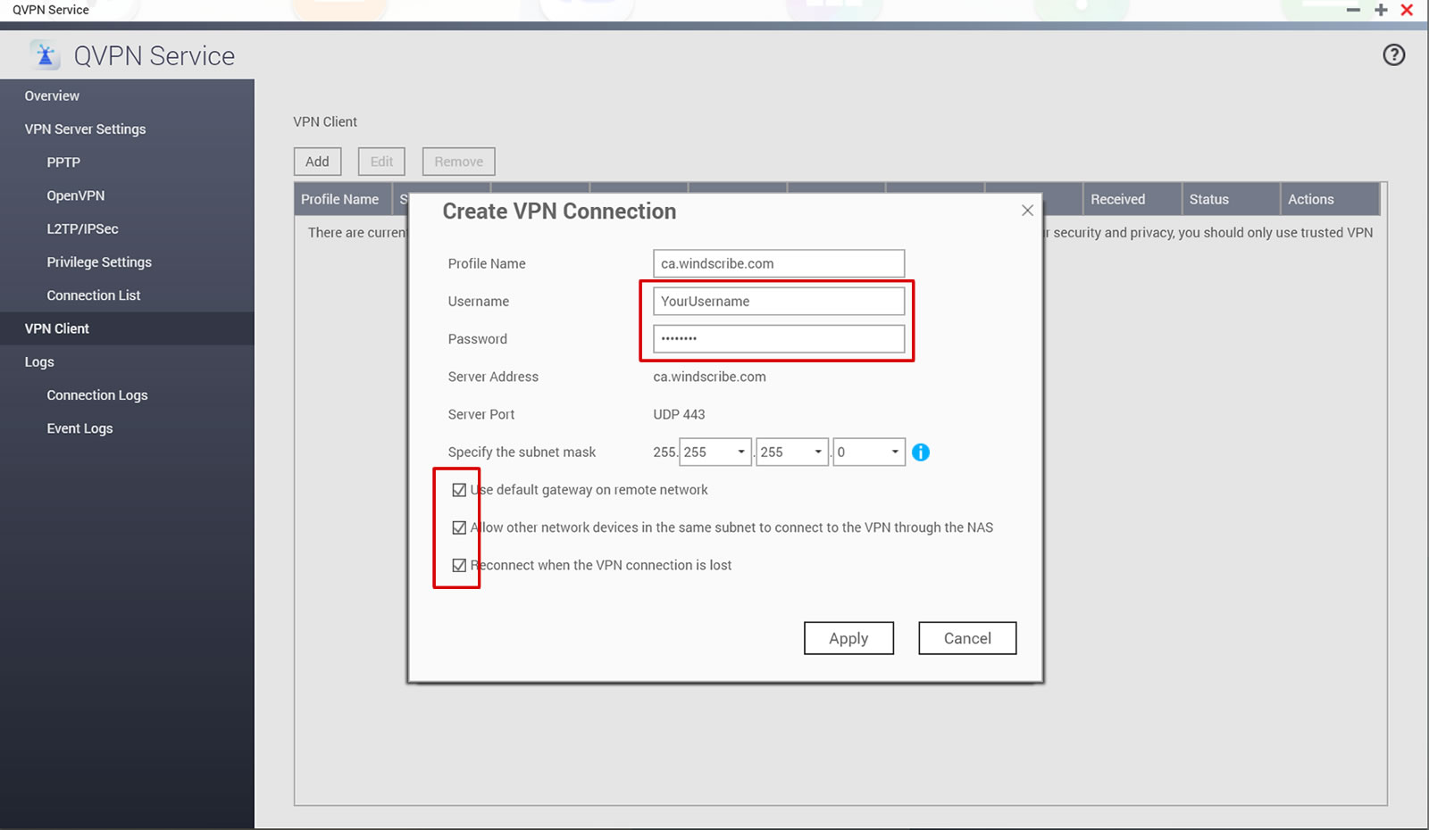 set static ip qnap nas